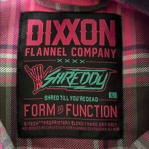DIXXON Shreddy Men's Plaid Shirt - Gray and Pink